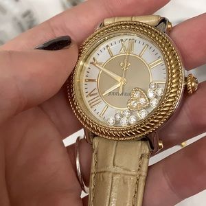 Judith Ripka Croco Embossed Cowhide Watch